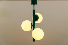 Green Mid-Century Modern Sputnik Pendant Lamp by Kaiser Leuchten, Germany 1960s