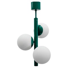 Green Mid-Century Modern Sputnik Pendant Lamp by Kaiser Leuchten, Germany 1960s