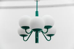 Green Mid-Century Modern Sputnik Pendant Lamp by Kaiser Leuchten, Germany 1960s