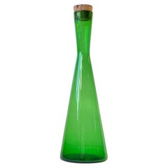 Green Mid-Century Glass Decanter by Per Lütken for Holmegaard, 1960s