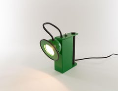 Green Minibox Table Lamp by Gae Aulenti & Piero Castiglioni for Stilnovo, 1980s