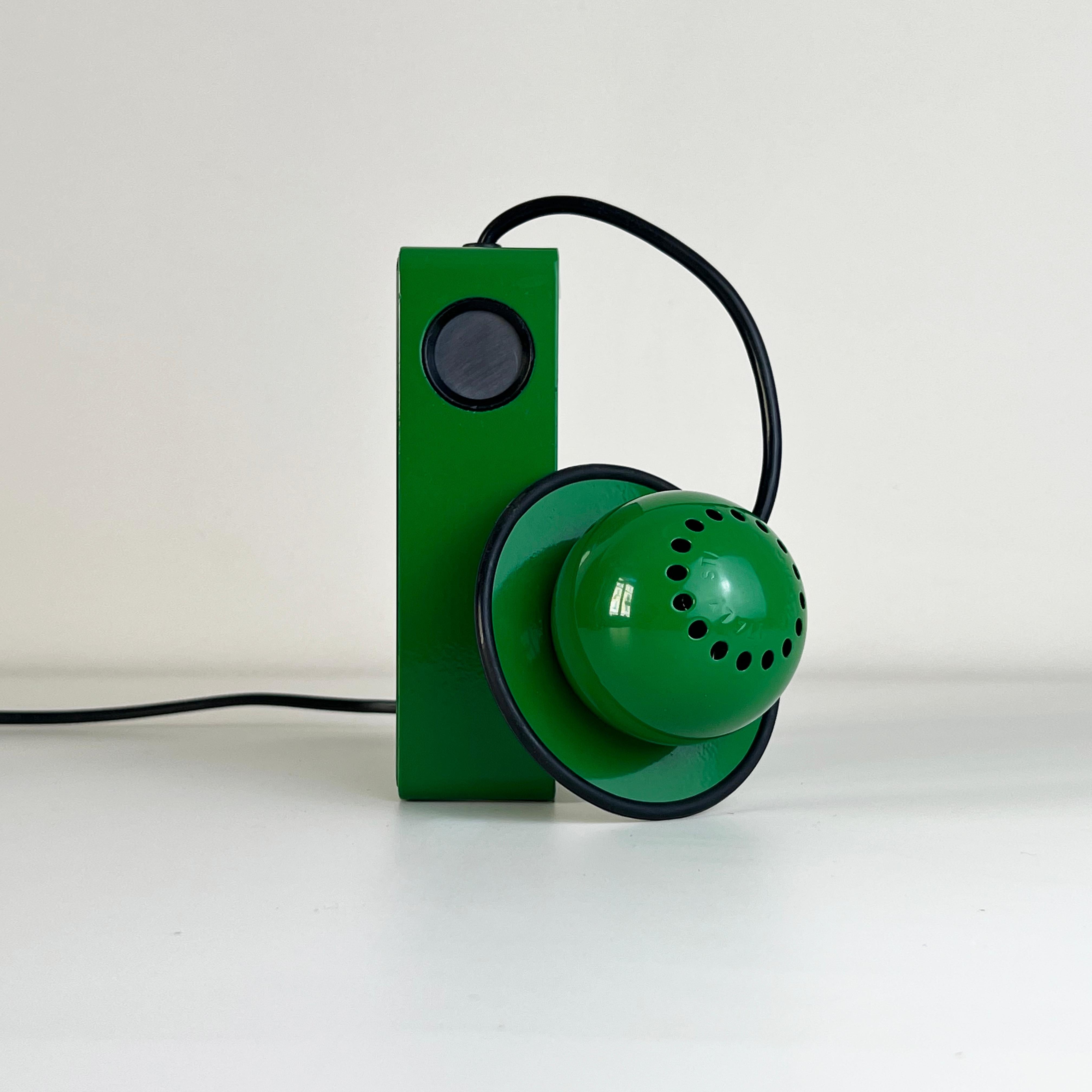 Green Minibox Table Lamp by Gae Aulenti & Piero Castiglioni for Stilnovo, Italy For Sale 1