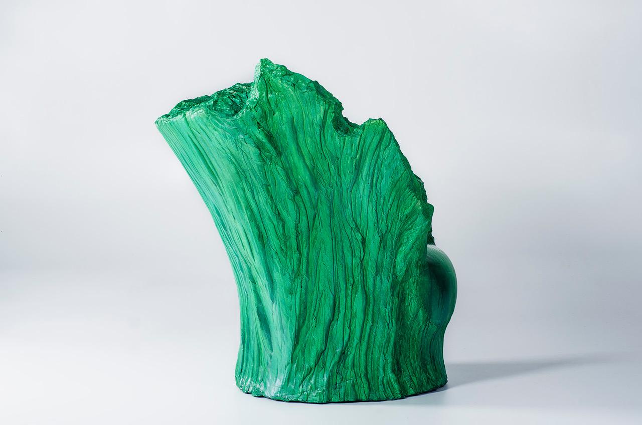 Modern Green Model Armchair by Piero Gilardi for Gugliermetto Experience For Sale