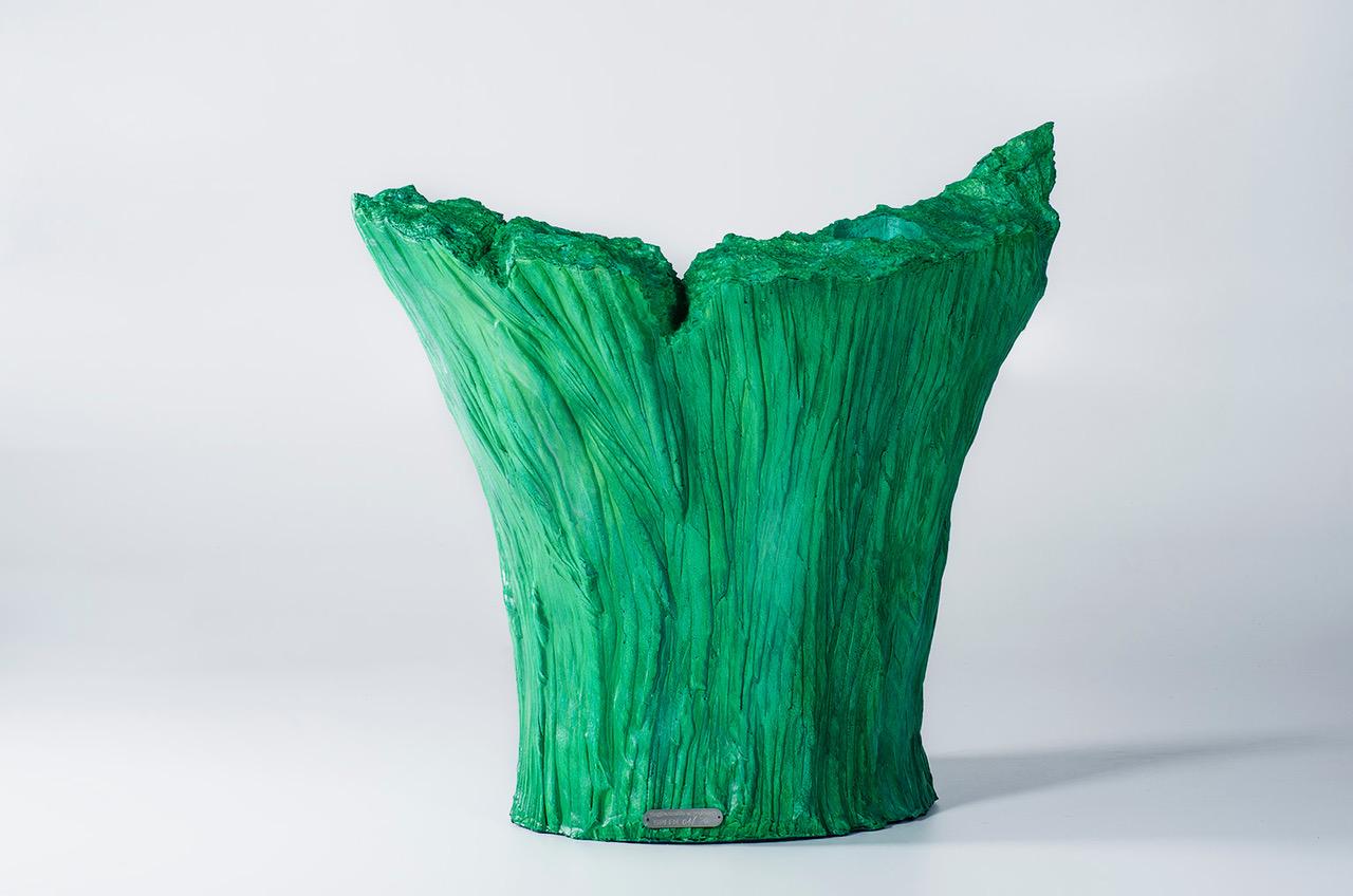 Italian Green Model Armchair by Piero Gilardi for Gugliermetto Experience For Sale