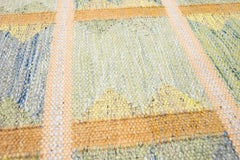 Green Modern Handmade Swedish Style Custom Wool Rug