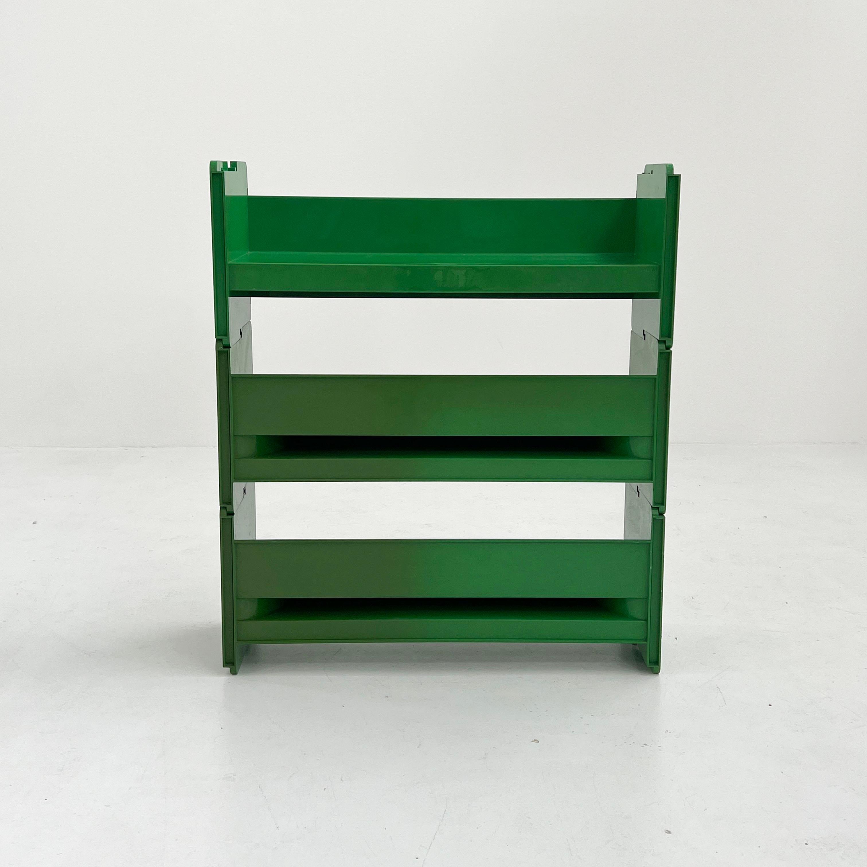 Green Modular Jeep Bookcase by De Pas, D'Urbino and Lomazzi for BBB, 1970s 1