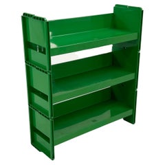 Green Modular Jeep Bookcase by De Pas, D'Urbino and Lomazzi for BBB, 1970s