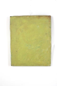 Green Monochrome Oil on Canvas Painting, Spain, Circa 1930s-1940s