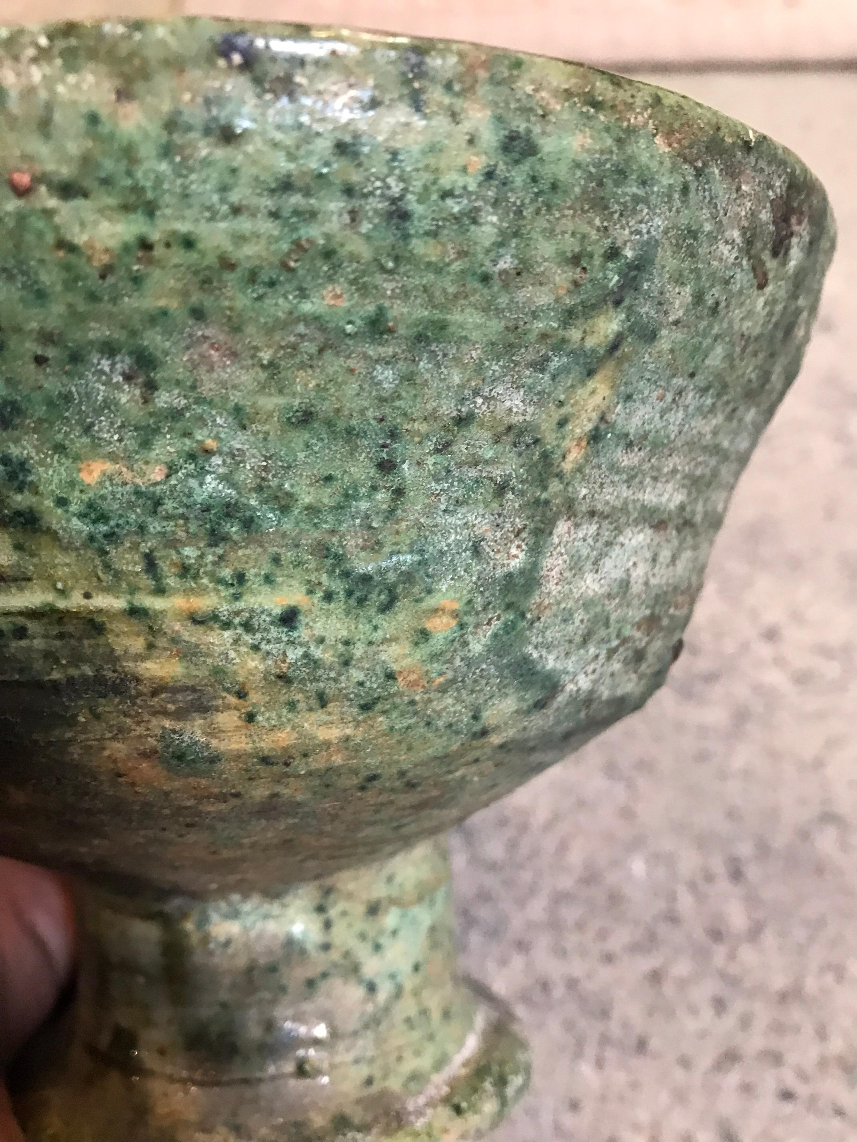 Green Moroccan Bowl In Good Condition In Dallas, TX