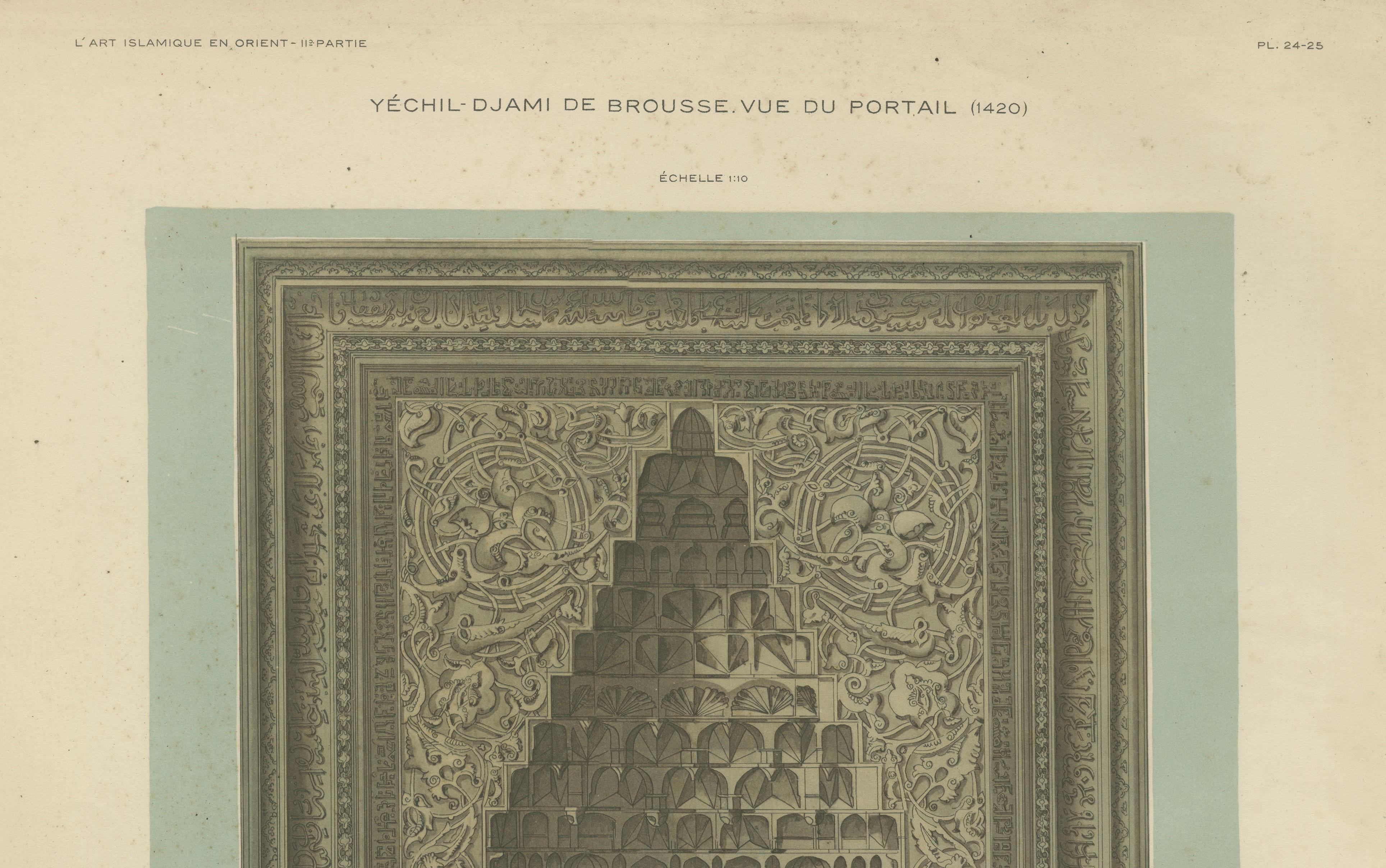 Green Mosque Portal of Bursa, Ottoman Islamic Architecture, Raymond 1924
