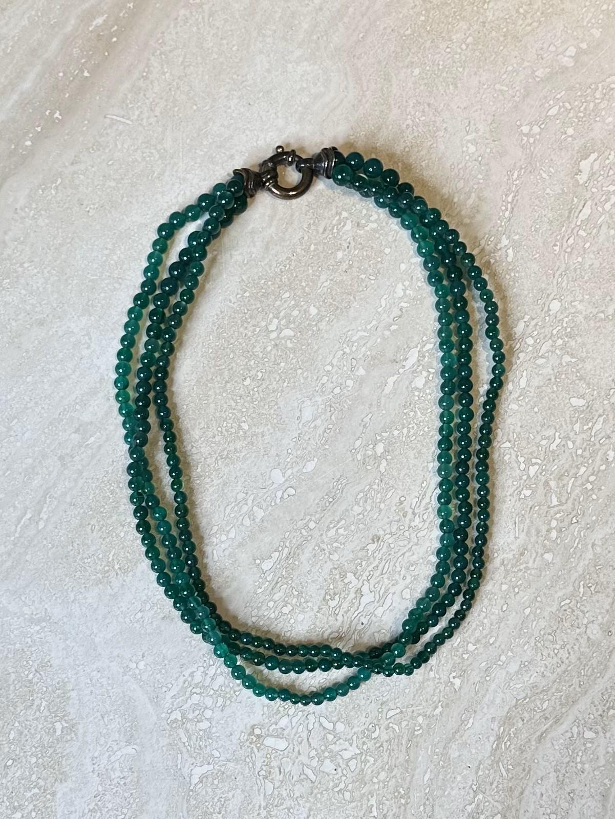 da uomo o donna Collana di perline multifilamento Greene & Greene d'epoca in vendita