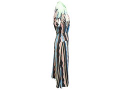 Green & Multicolor Emilio Pucci Abstract Print Dress Size IT 40