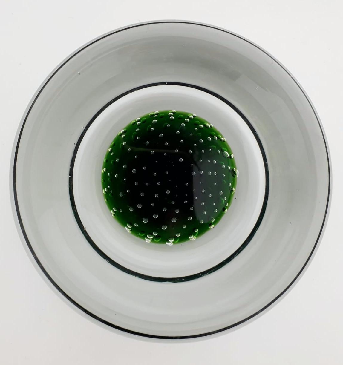 Green Murano Bowl In Good Condition In Los Angeles, CA