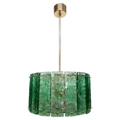 Green Murano Chandelier by Mazzega Green Murano Chandelier by Mazzega