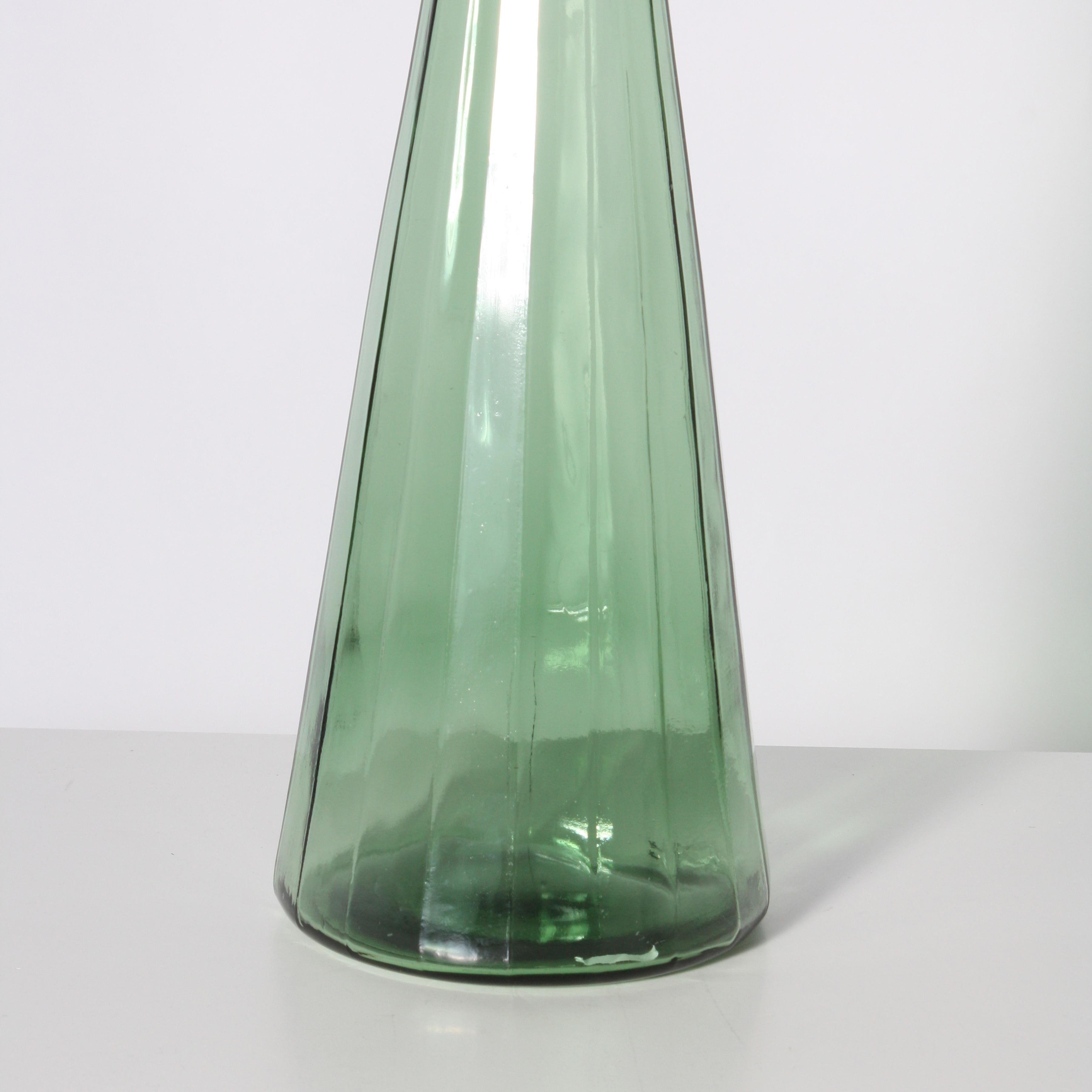 Murano Glass Green Murano Decanter, circa 1960