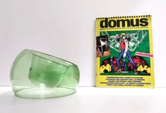 Grüne Schale oder Vide-Poche aus Muranoglas, Toni Zuccheri zugeschrieben, grün