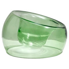 Green Murano Glass Centerpiece Bowl or Vide-Poche Ascribable to Toni Zuccheri