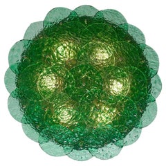 Green Murano Glass Flush Mount by Carlo Nason