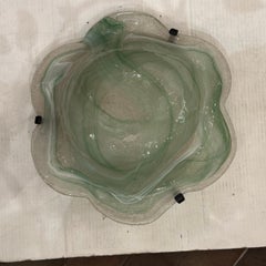 Green Murano Glass Flush Mount