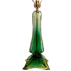 Green Murano Glass Lamp
