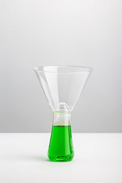 Green Murano Glass Martini Cup, VELENI by L+W, 2022 - Limited Edition