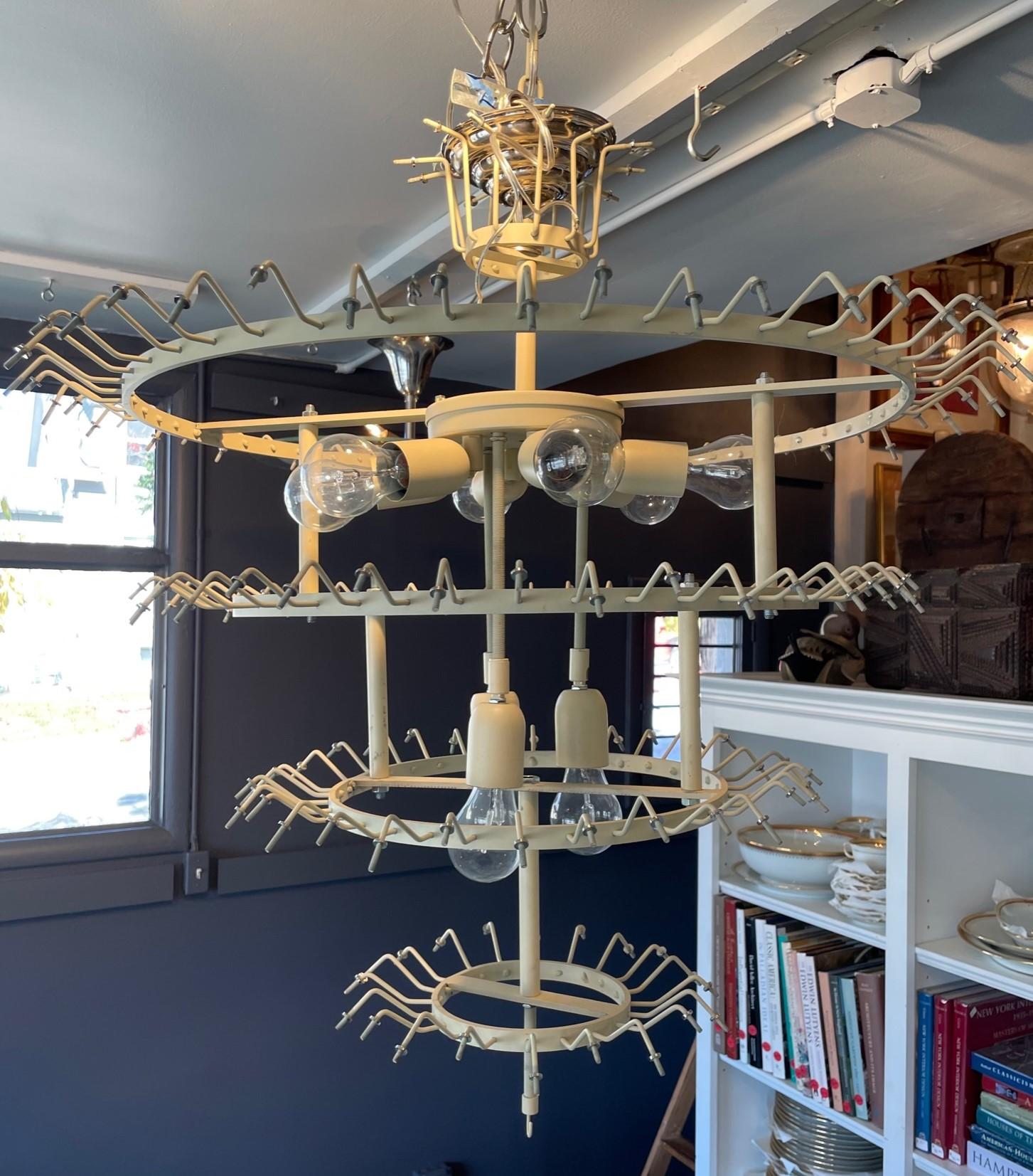 Green Murano Glass Palmettes Chandelier in the Style of Barovier e Toso 1