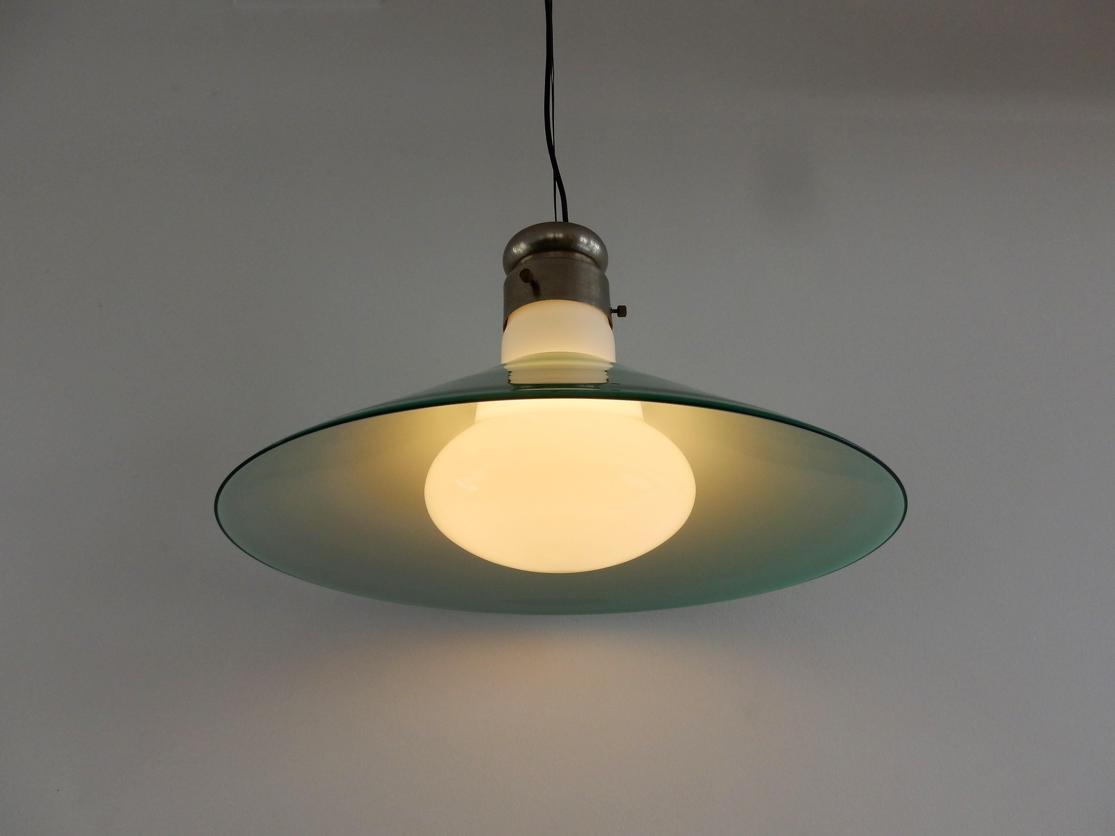 pendant lighting green glass