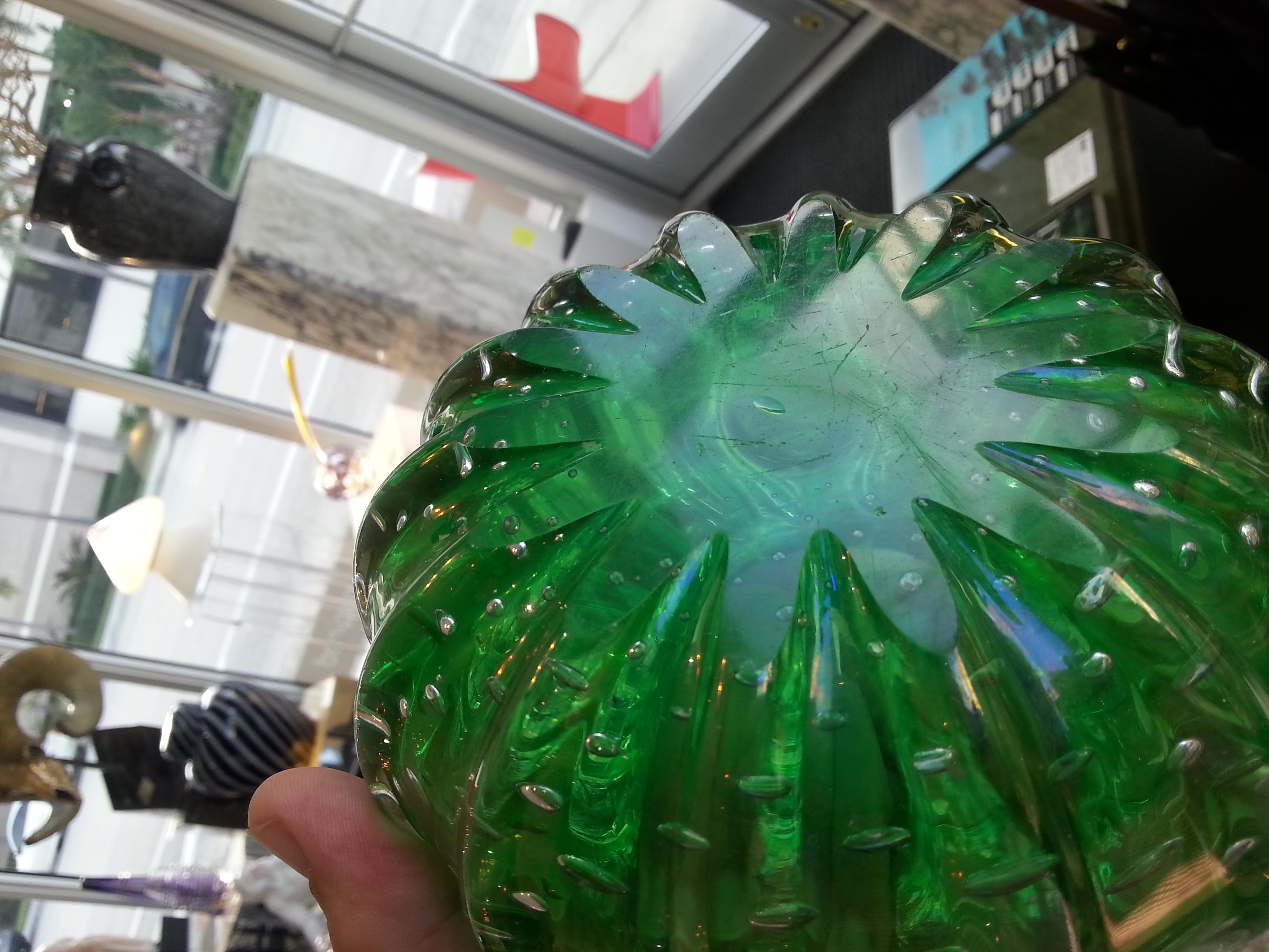 Green Murano Glass Vase 2