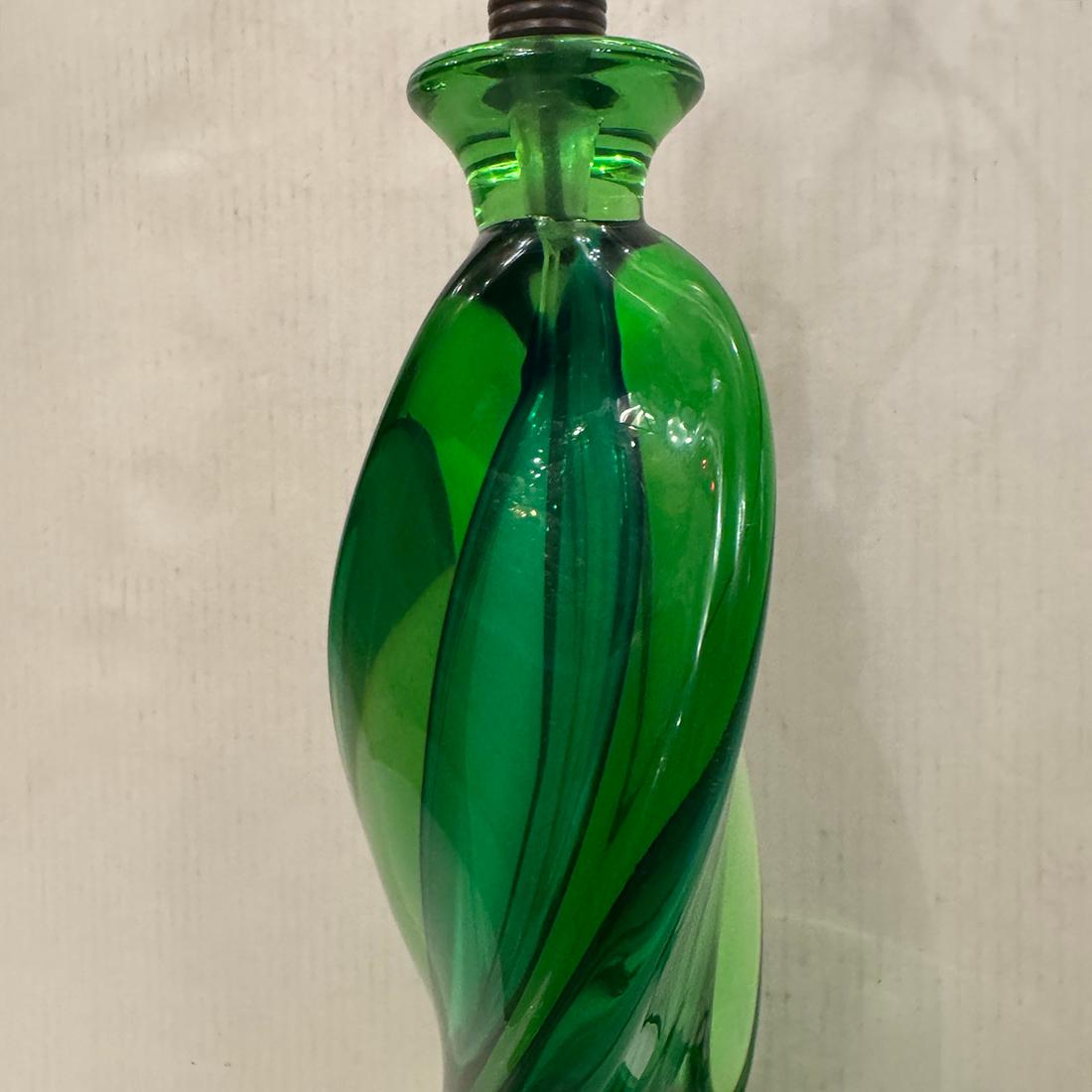 Lámpara de Murano Verde en Bueno estado para la venta en New York, NY