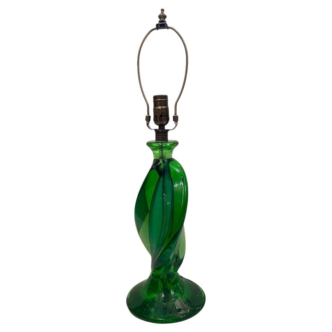 Green Murano Lamp
