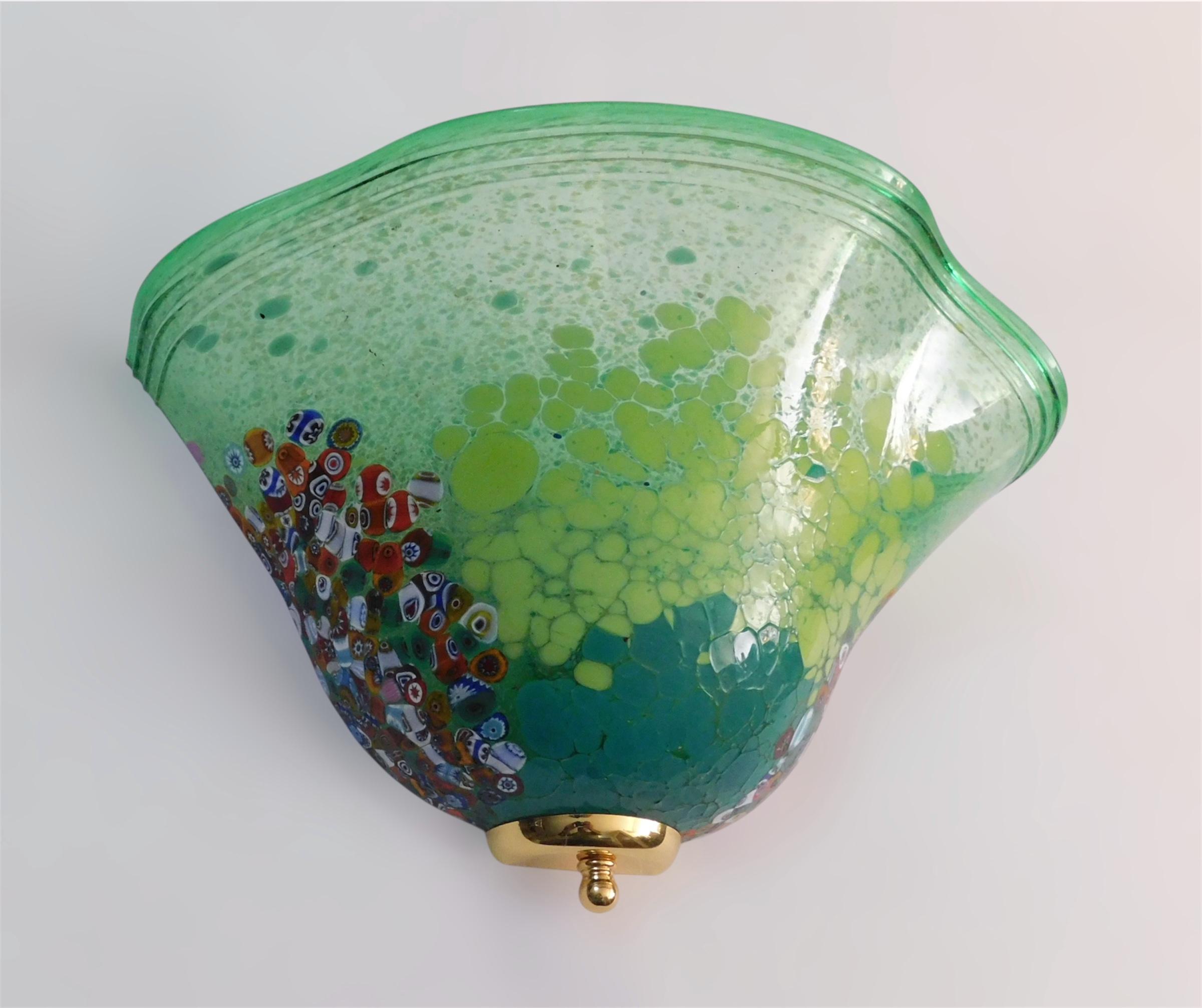 Mid-Century Modern Abat-jour en verre de Murano Greene & Greene par La murrina en vente