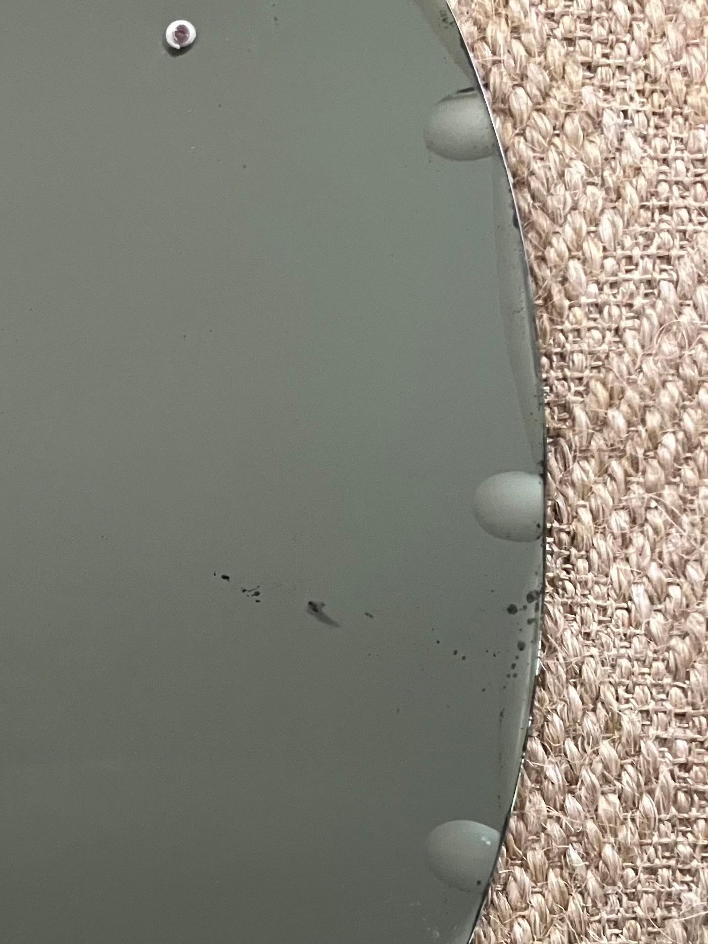Mid-Century Modern Green Murano Shield Mirror For Sale