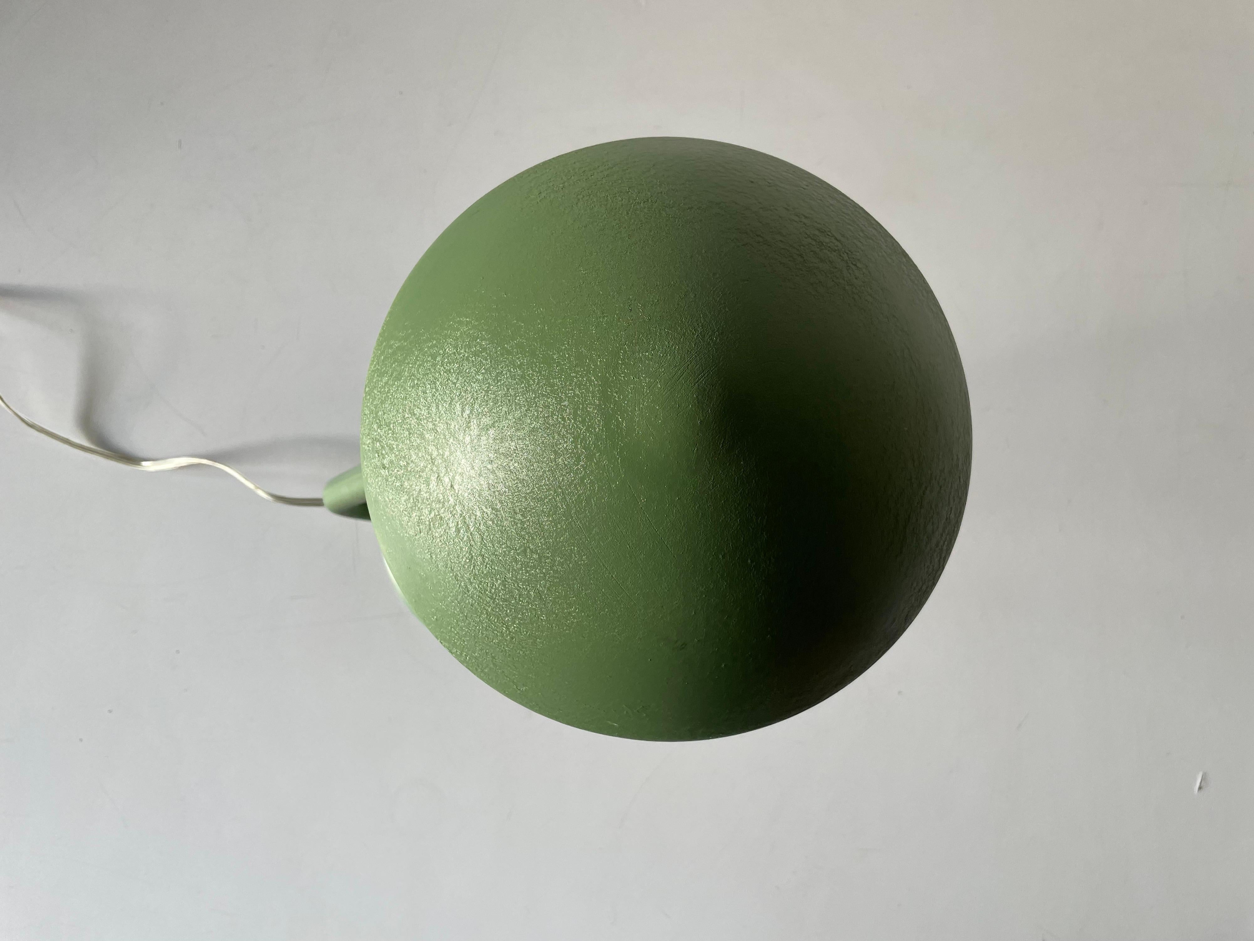 Italian Green Mushroom Table Lamp Model Junior Nova by Nottilux, 1950s, Italy