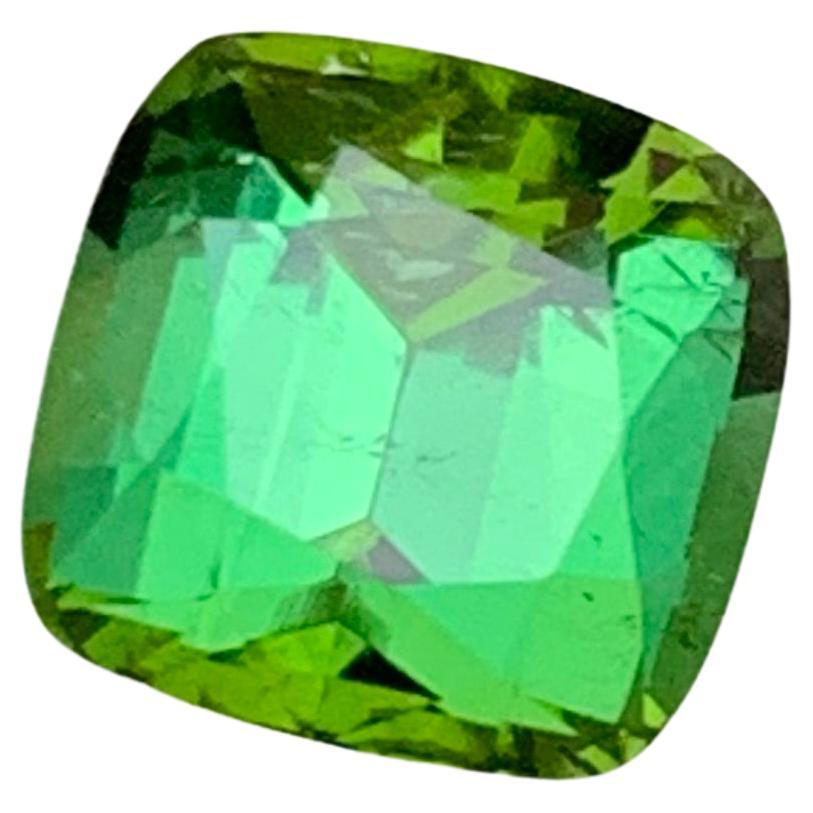 Gema Turmalina Verde Natural, 2,55 ct talla cojín para anillo, colgante joya