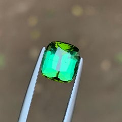 Grüner natürlicher Turmalin Edelstein, 3.25 Ct Cushion Cut für Ring, Anhänger-Schmuck