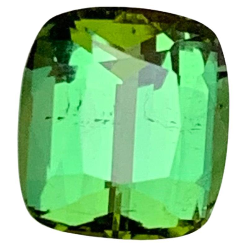 Gema Turmalina Verde Natural, 3.25 ct talla cojín para anillo, colgante joya