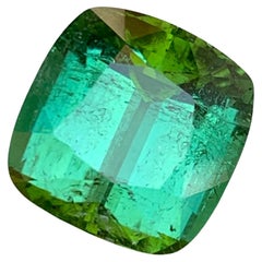 Grüner natürlicher Turmalin Edelstein 9.80 Ct Cushion Cut  Halskette Anhänger-Schmuck
