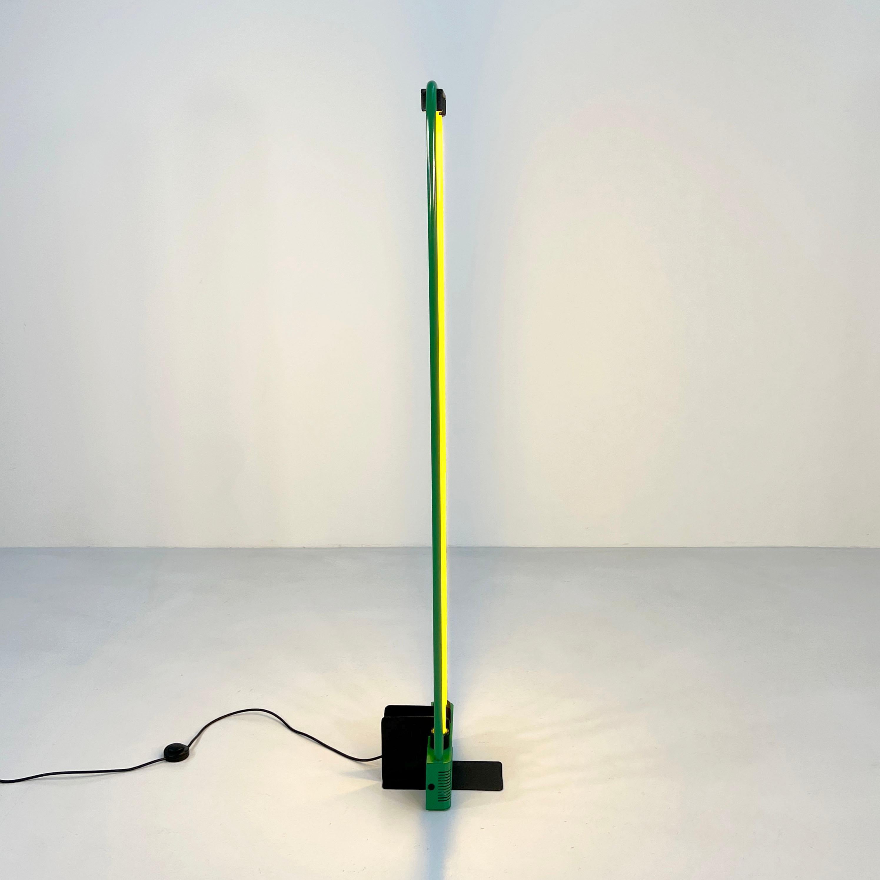 Late 20th Century Green Neon Floorlamp by Gian N. Gigante for Zerbetto, 1980s