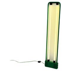 Green Neon Lamp by Gian N. Gigante for Zerbetto, 1980s