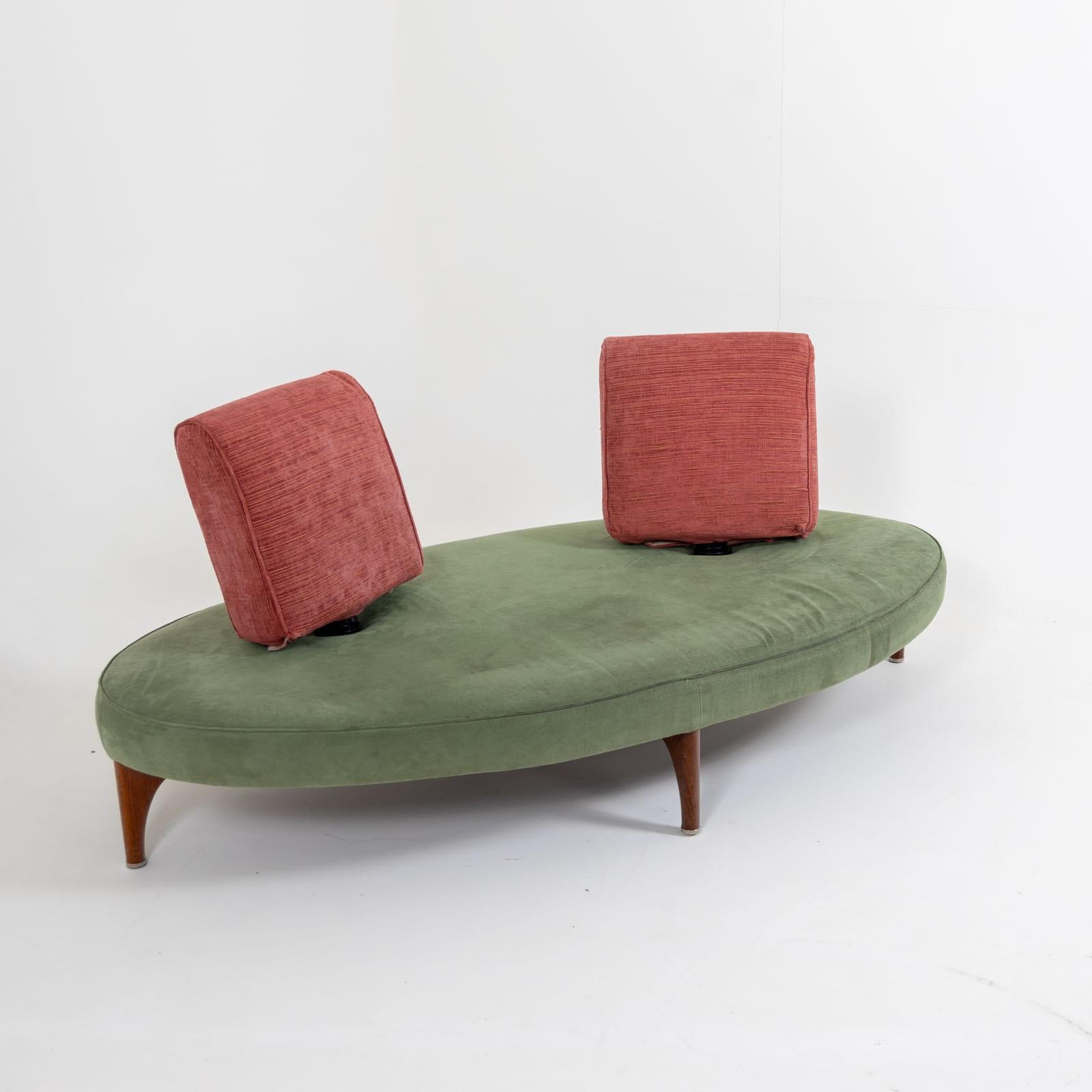 Fabric Green 'No Stop' Sofa by Maarten Kusters for Edra, Italy 1987