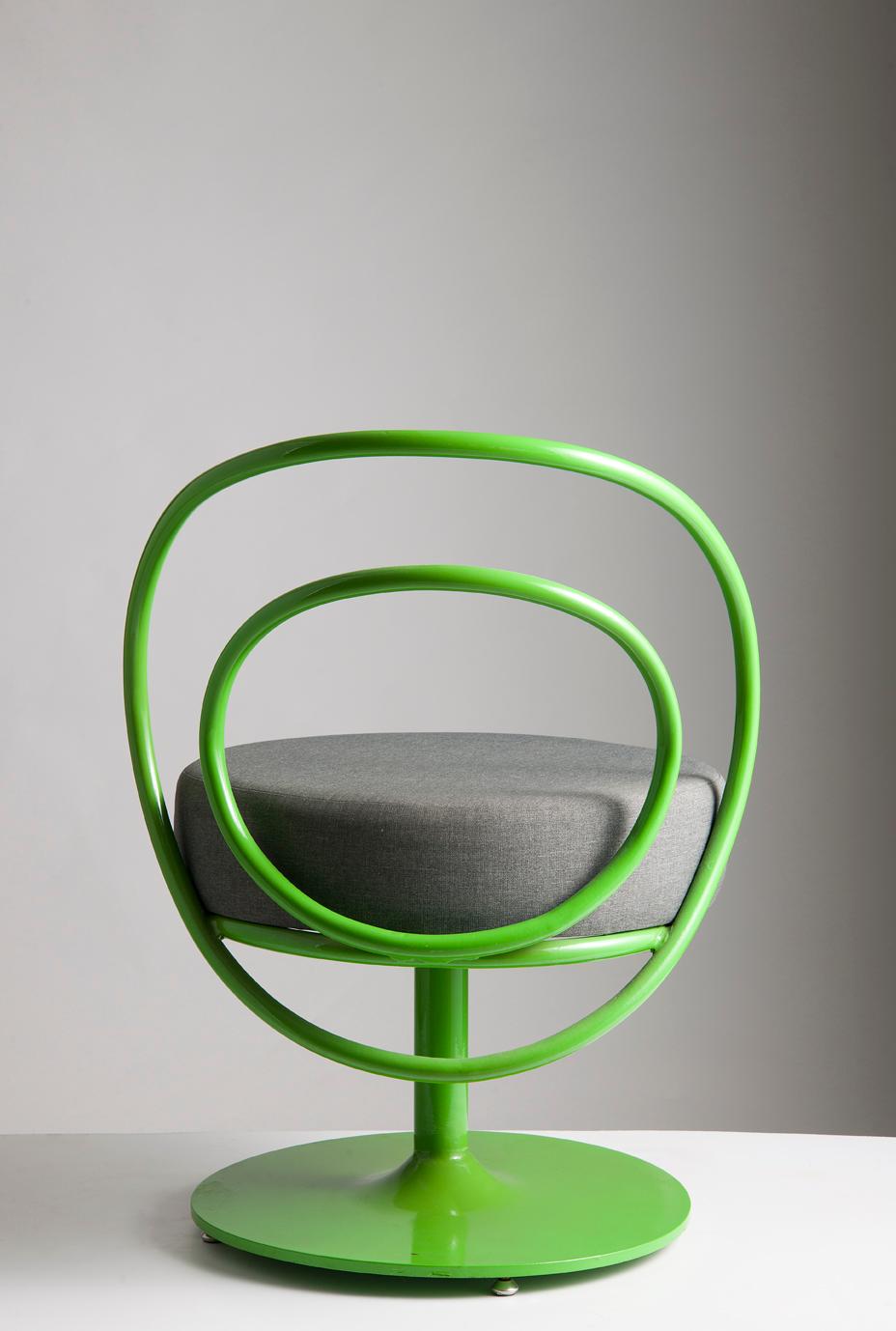 Modern Green O Chair by Sema Topaloglu