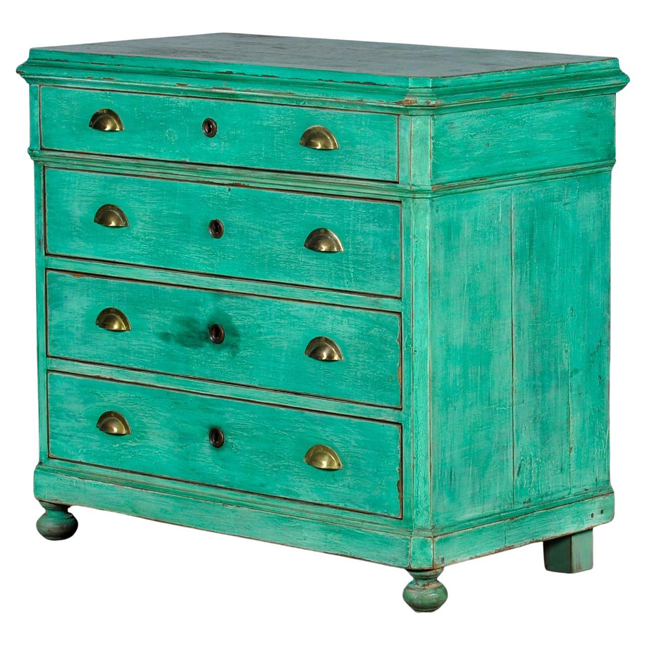 Commode en chêne vert, années 1910