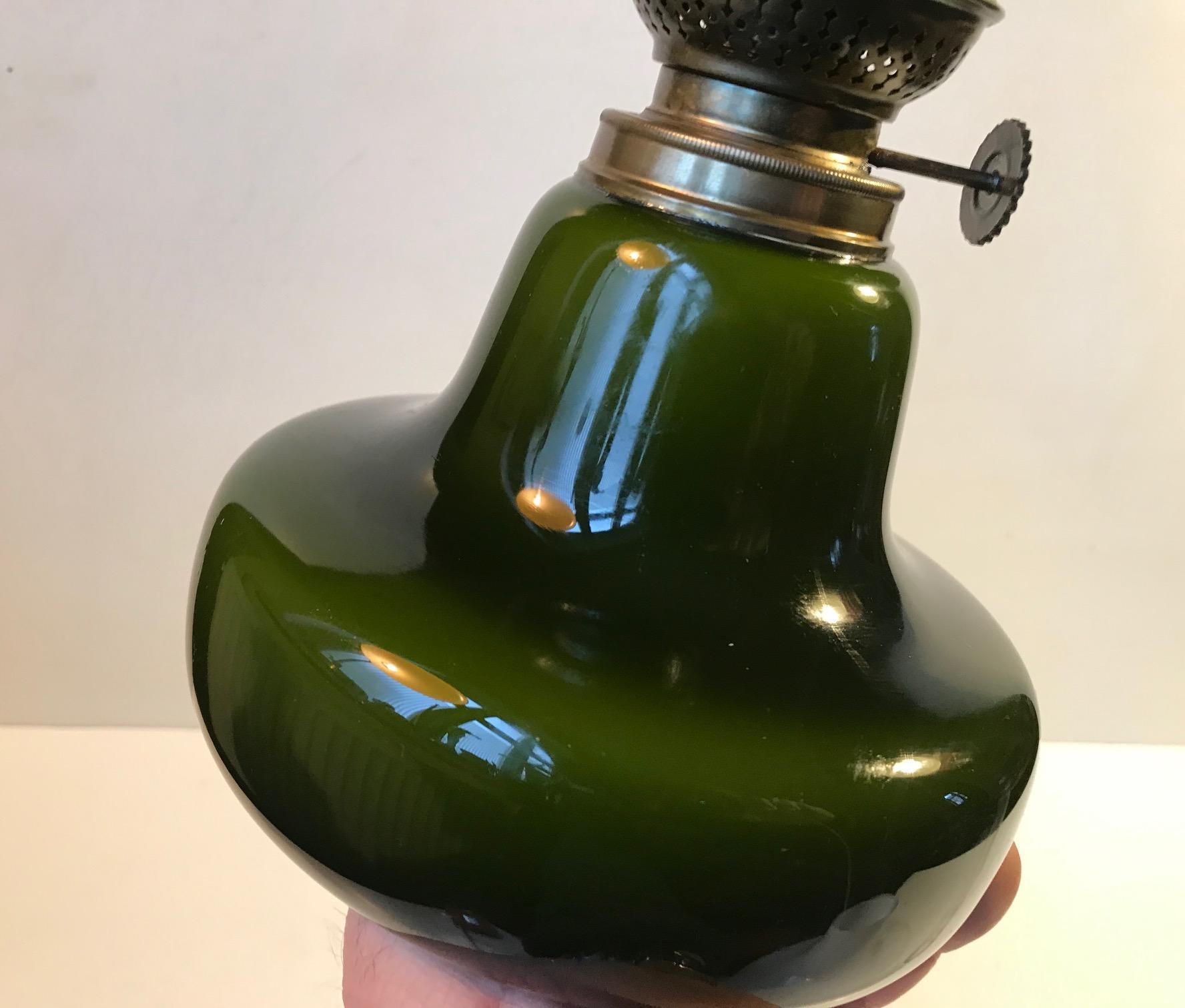 Green Oline Oil Table Lamp from Fog & Mørup, Denmark, 1960s 1