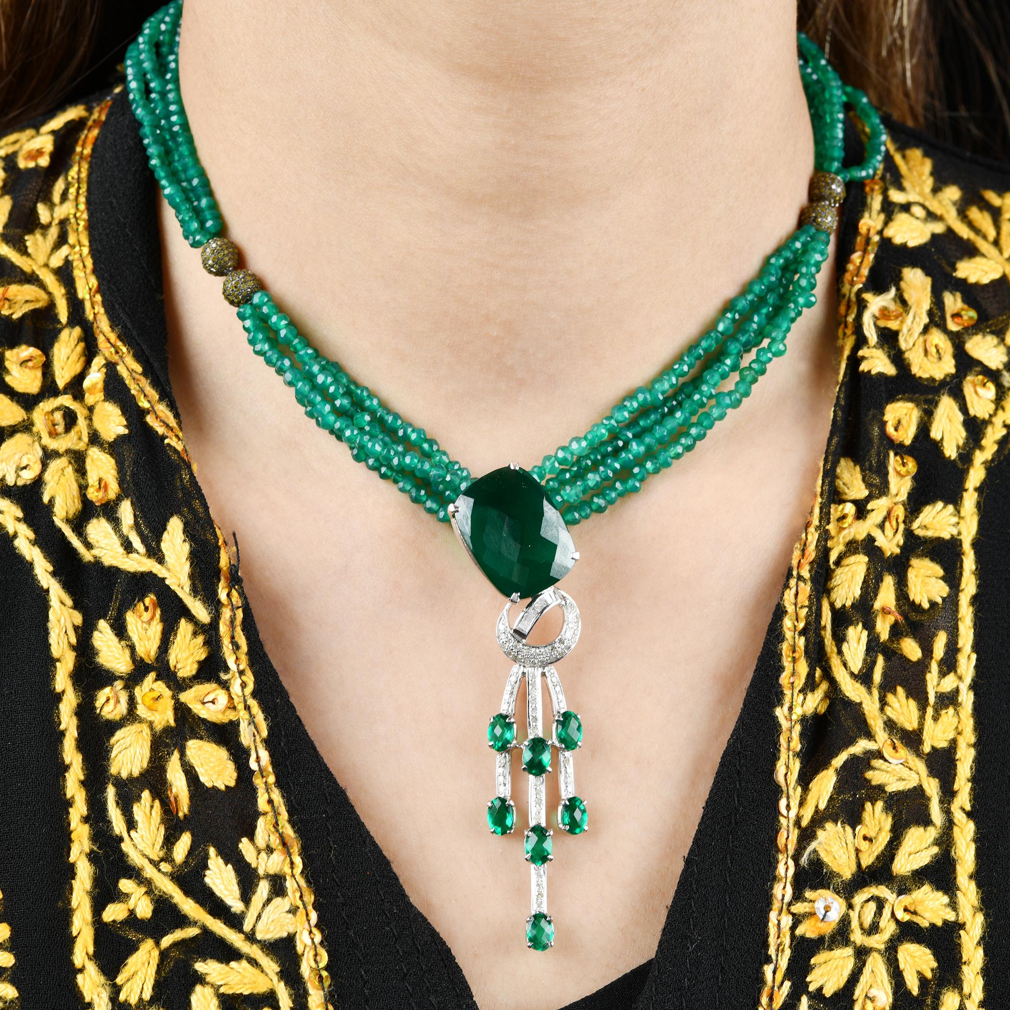 macys emerald necklace