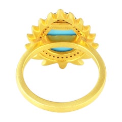 Green Onyx Diamond Meghna Jewels Flame Ring