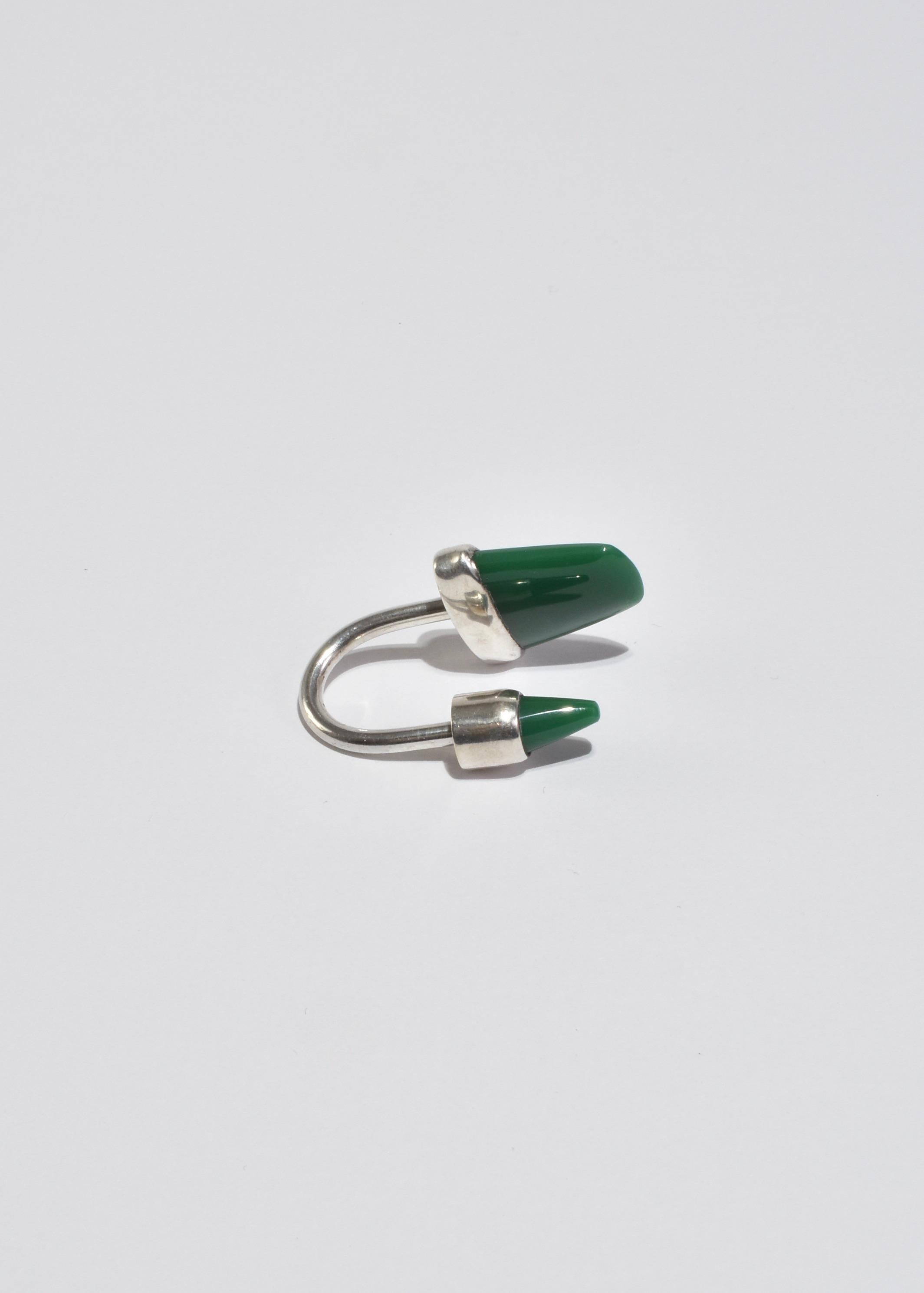 Anello portachiavi in onice verde In condizioni buone in vendita a Richmond, VA