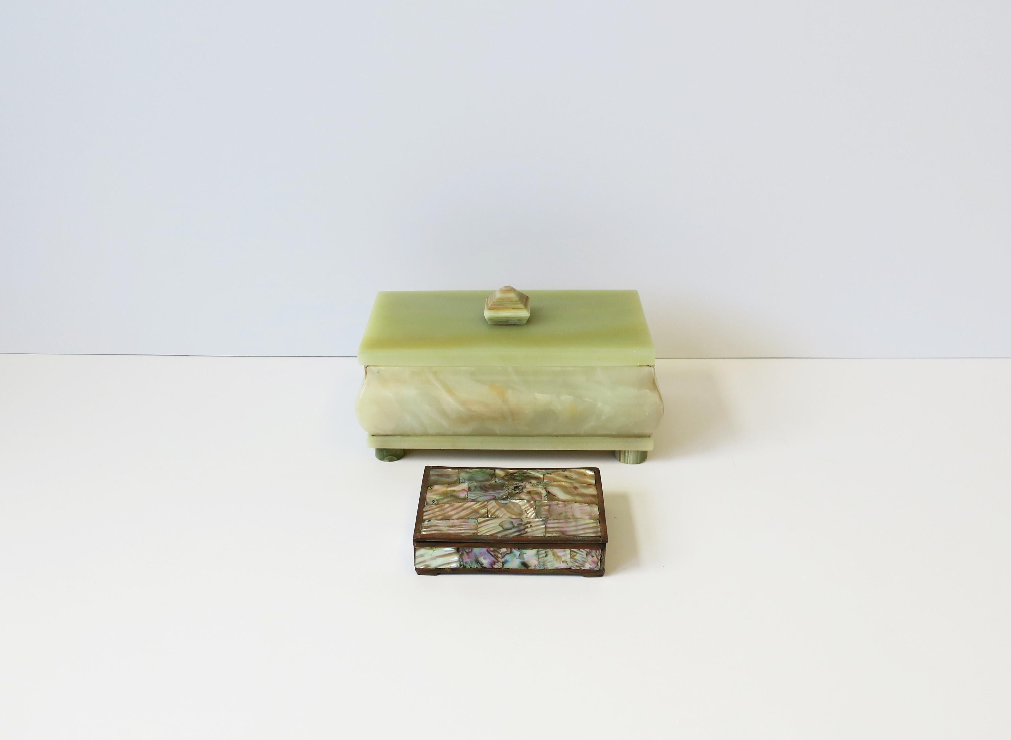 Green Onyx Marble Jewelry or Decorative Box 2