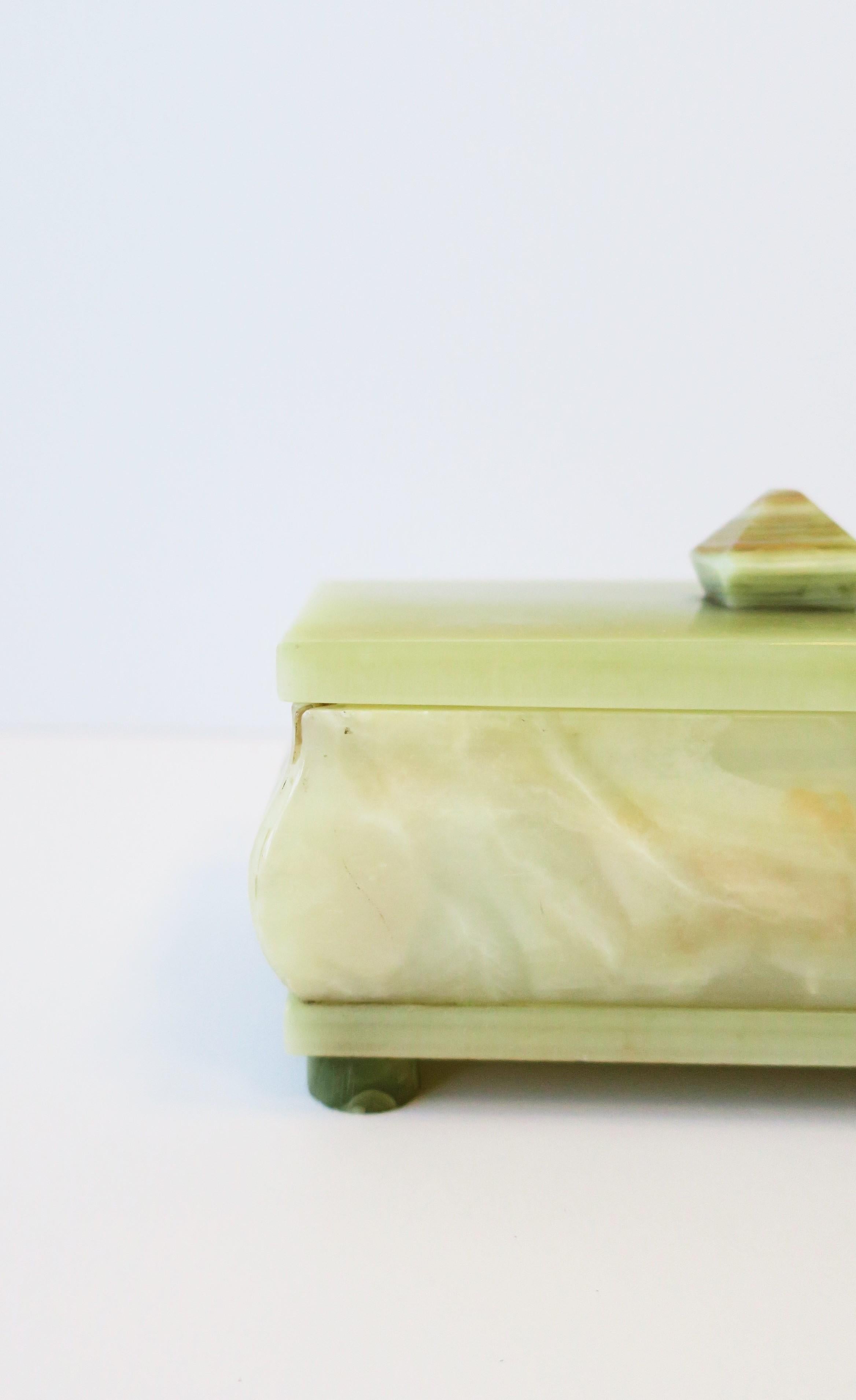 Green Onyx Marble Jewelry or Decorative Box 5