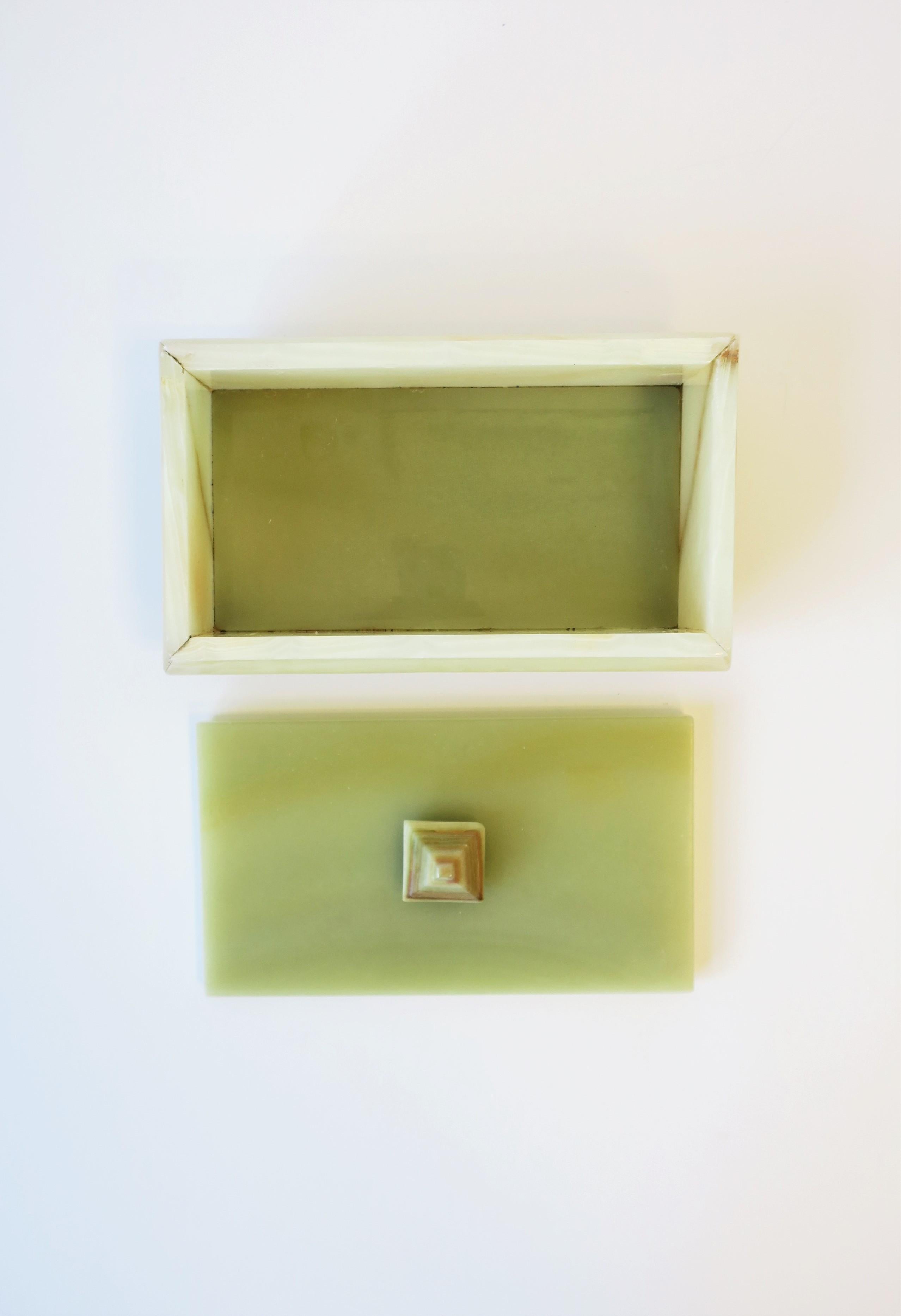 Green Onyx Marble Jewelry or Decorative Box 6
