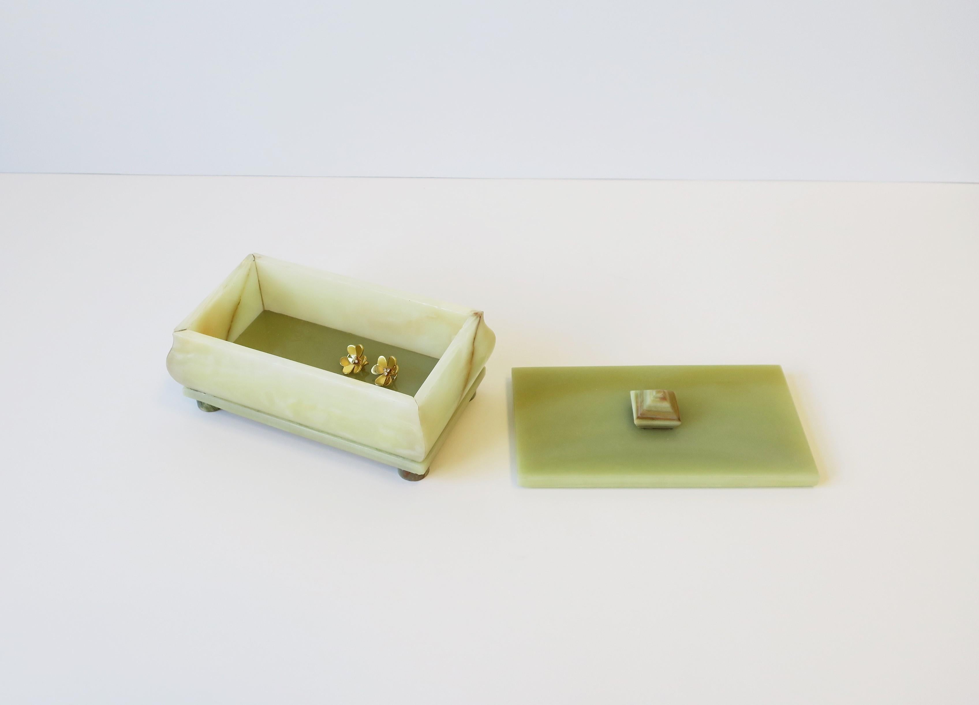 Green Onyx Marble Jewelry or Decorative Box 7